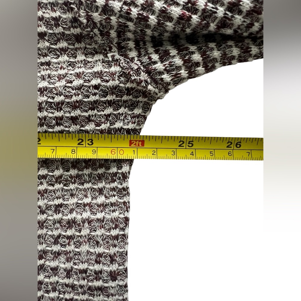 FREE PEOPLE Waffle Knit Cropped Turtleneck Long Sleeve Sweater Size Small - Picture 10 of 11
